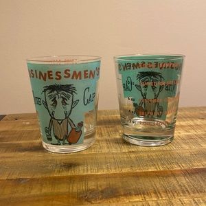 Vintage Cocktail Businessmen’s Nightcap Drinking glasses